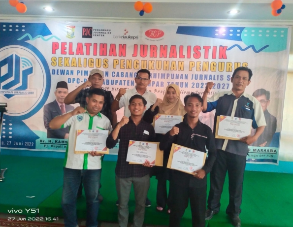 Pelatihan Jurnalistik DPC PJS Kampar, Nefrizal Pili : ini Awal Jurnalis Berintregritas, Profesional dan Berkompeten