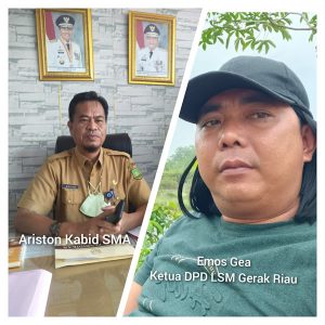 Ketua DPD LSM Gerakan Rakyat Anti Korupsi Minta Gubernur Riau Evaluasi Kinerja Aristo Kabid SMA