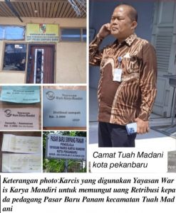 Surat keputusan Walikota Pekanbaru di Salahgunakan Oknum Yayasan dan Camat Tuah Madani