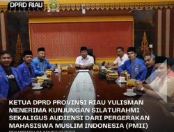Ketua DPRD Prov. Riau Menerima Kunjungan PMII