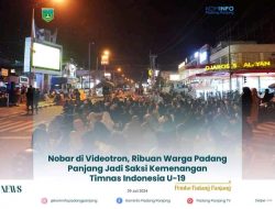 Nobar di Videotron, Ribuan Warga Padang panjang Jadi Saksi Kemenangan Timnas Indonesia U-19