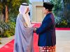 Presiden Republik Indonesia Ke -7 Joko Widodo Menyambut Presiden Prabowo Subianto Di istana Merdeka