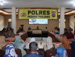 Polres Padang Panjang Adakan Rakor Lintas Sektoral Ciptakan Pilkada Serentak Yang Aman Dan Damai Tahun 2024