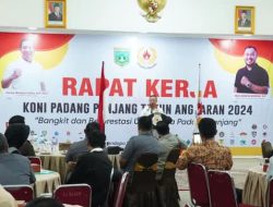 Dalam Raker Anggaran 2024 Pemko Apresiasi Kinerja KONI Padang Panjang
